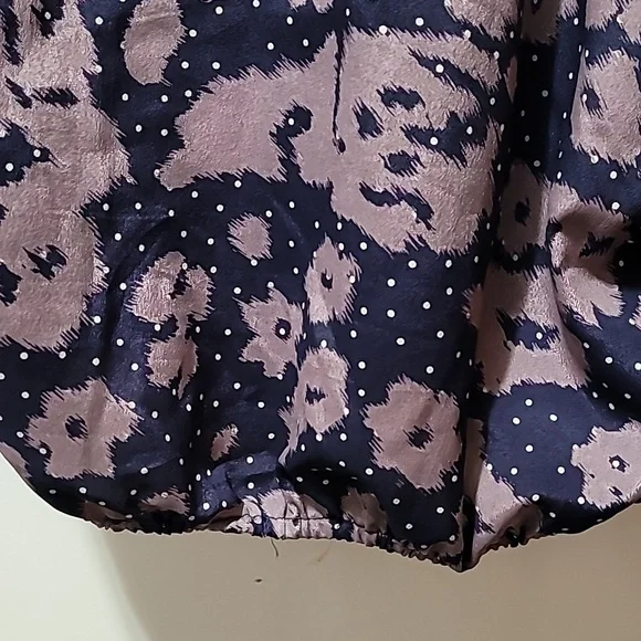 Anthropology Sunday In Brooklyn Floral Batwing Sleeve Top - Brown And Navy Small - Picture 12 of 12